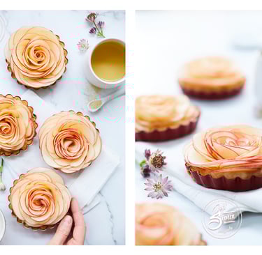 tartelette aux pommes en rosace