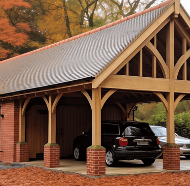 Feature oak truss