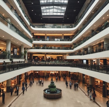 A monochromatic indoor scene featuring a consultation area with a modern design. Two people are seated at a long wooden table, working on laptops, while another person stands nearby. Bookshelves are visible beneath the table, and a sign reads 'Consultation Specialisee'. Overhead lighting and glass partitions add to the contemporary architectural style.