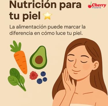 Comparativa frutas y verduras para la piel