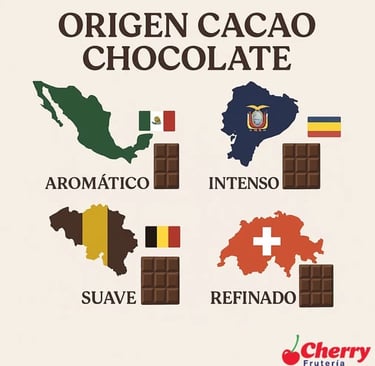 Mapas de países productores de cacao