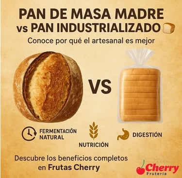 Pan de masa madre y pan industrial