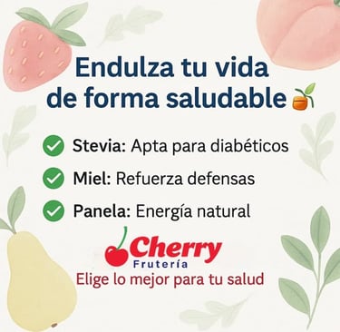 Iconos de cocina con endulzantes