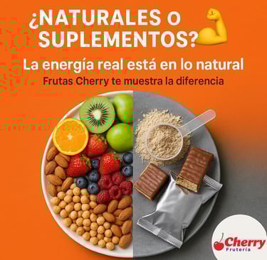 Comparativa de alimentos naturales y suplementos