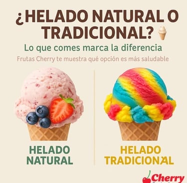 Helados naturales y tradicionales