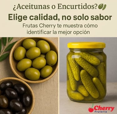 Aceitunas y encurtidos variados