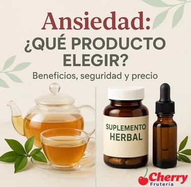 Comparativa precios productos para ansiedad