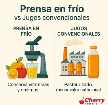 Prensa en frío vs jugo industrial