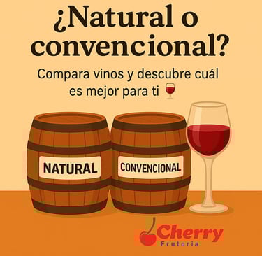 Barricas de vino natural vs convencional
