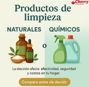Comparativa de productos de limpieza