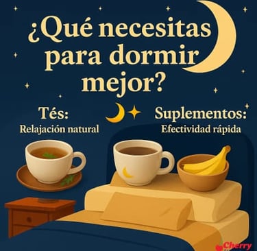 Comparativa productos naturales para dormir