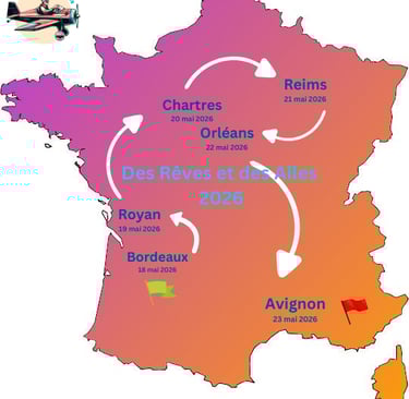 Bordeaux, Royan, Chartres, Reims, Orléans, Avignon