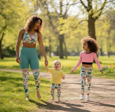 At Little Lanivy, we offer matching activewear and accessories for mothers and daughters. Personaliz