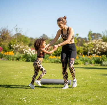 At Little Lanivy, we offer matching activewear and accessories for mothers and daughters. Personaliz