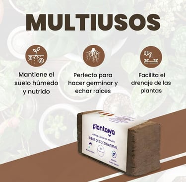 sustrato ecologico fibra de coco