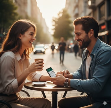 Pessoa traindo mesmo em relacionamento aparentemente feliz