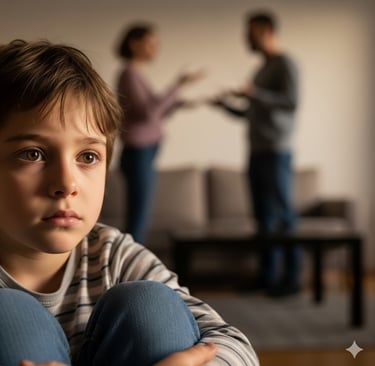Filhos de casais separados por traição observando conflitos conjugais e como influencia relacionamen