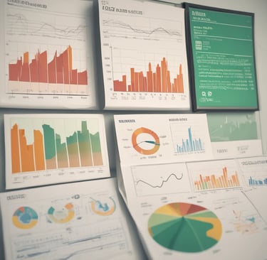 a bunch of papers with graphs and graphs