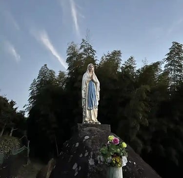 Statue of the Virgin Mary revered by Hidden Christians in Nagasaki, symbolizing faith preserved duri