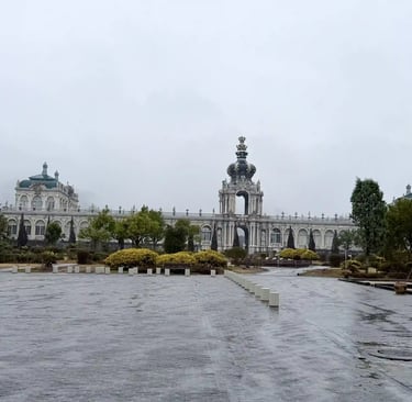 Replica of Zwinger Palace at Arita Porcelain Park