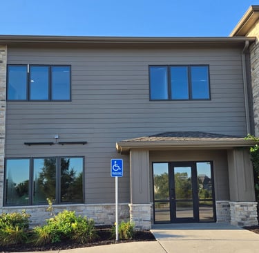 Dr Rahe office building 168 and Cornhusker northwest corner