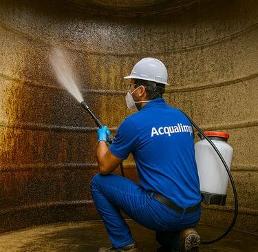DEDETIZADORA ACQUALIMP, LIMPEZA DE CAIXA D'ÁGUA E CISTERNA
