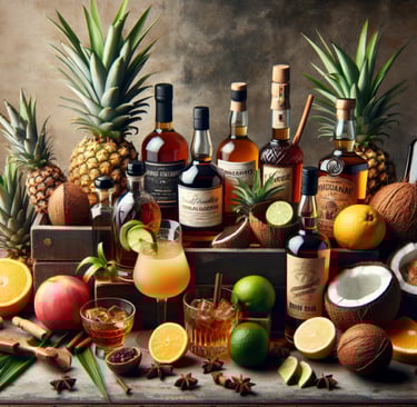 Le rhum avec des produits frais