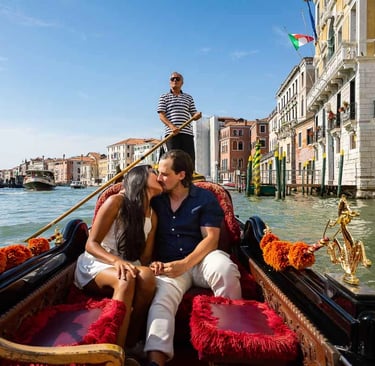 Romantic Gandola ride in Venice
