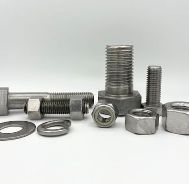 Types of stainless steel fasteners used in construction and marine applications