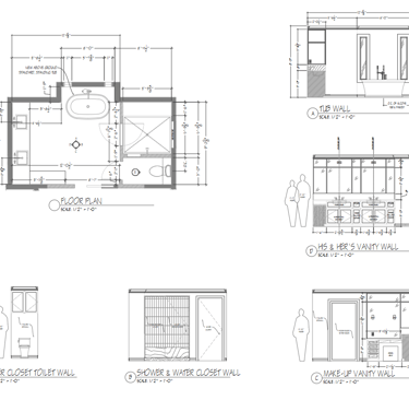 master bathroom design drawings