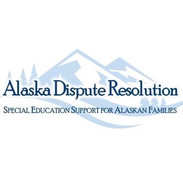 Mountains with "Alaska Dispute Resolution" text over the picture.