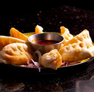 Tasty Crispy Gyoza at Cloud 9 Hookah Lounge Las Vegas.