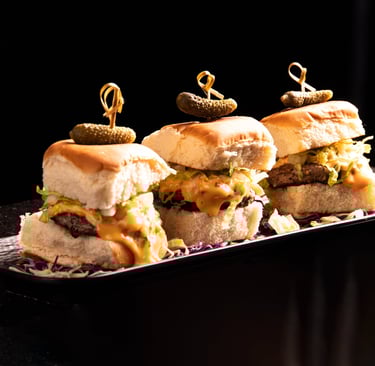 Wagyu Sliders at Cloud 9 Hookah Lounge Las Vegas.