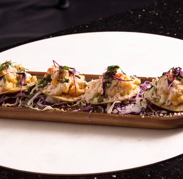 Strret Corn Tostadas at Cloud 9 Hookah Lounge Las Vegas