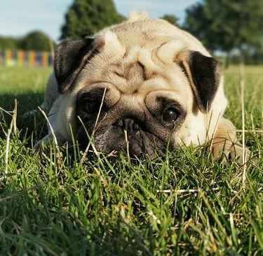 Pet dog cat training treat lay behaviour