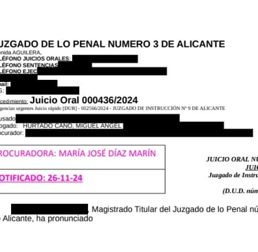 caso éxito abogado hurtos alicante