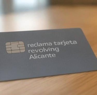 abogado reclamación tarjeta revolving alicante