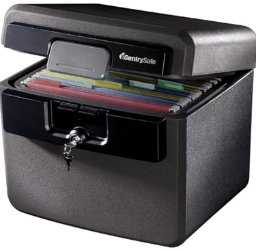 SentrySafe Fireproof & Waterproof Safe Box – Keep cash, documents, and valuables secure
