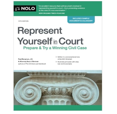 Nolo’s “Represent Yourself in Court”