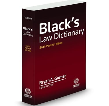 the infamous Black’s Law Dictionary