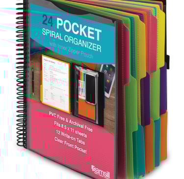 Samsill Spiral Folder Organizer