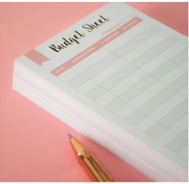  Lamare A6 Budget Binder Inserts 