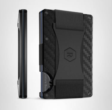 Ridge Wallet for Men — a slim, minimalist card holder with RFID protection