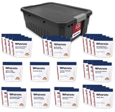 4Patriots 4-Week Survival Food Kit — A dependable emergency supply with 192 servings