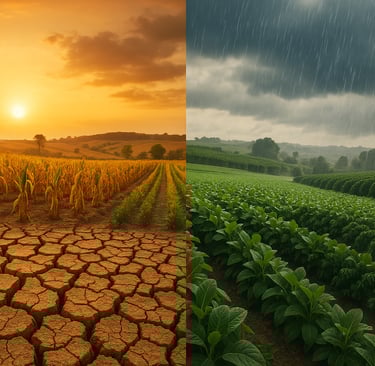Fenômenos climáticos como El Niño e La Niña afetam diretamente a produção agrícola no Brasil