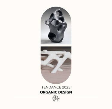 sculpture et table organique