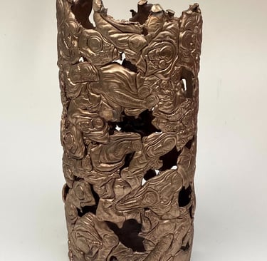 Photographie d'un bronze brut de fonte