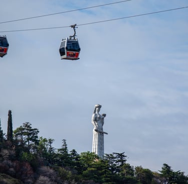Mother of Georgia statue above Tbilisi, Georgia