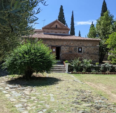 the exterior of the Holy Church of Saint Nicholas in Thessaloniki, Greece