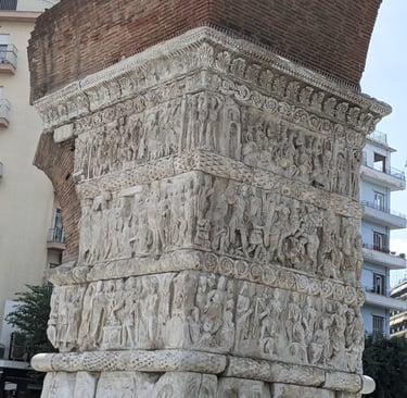 The arch of Galerius Thessaloniki Greece